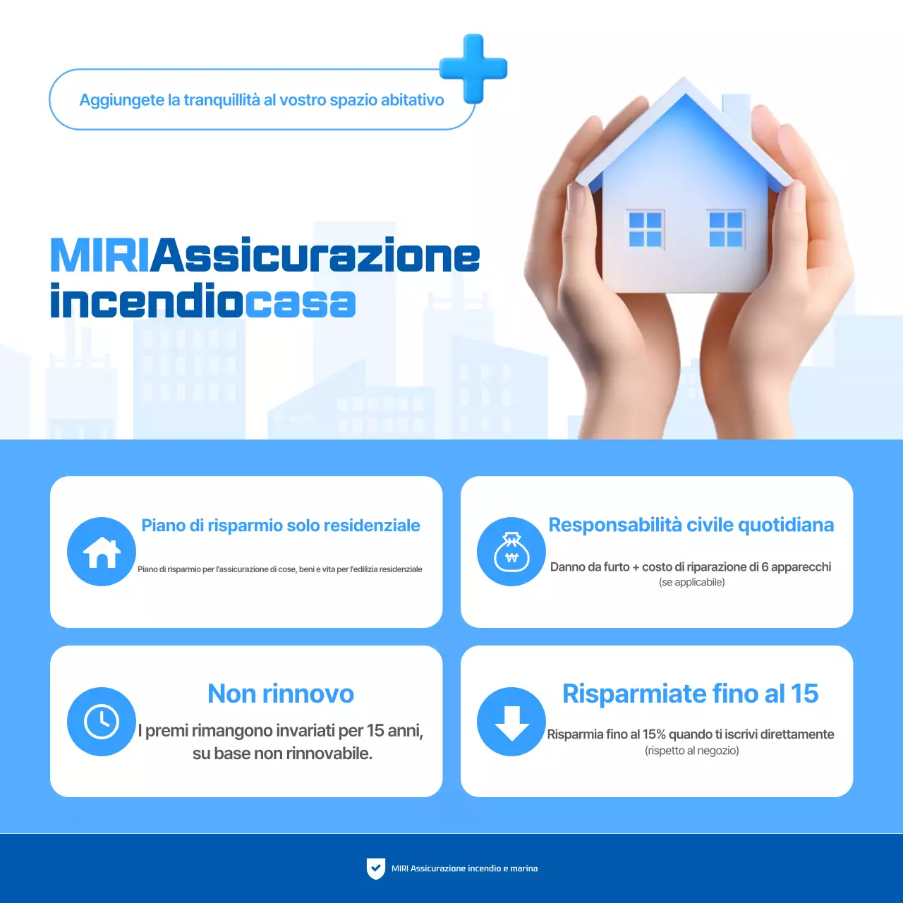 Pubblicità di Blue Modern Insurance