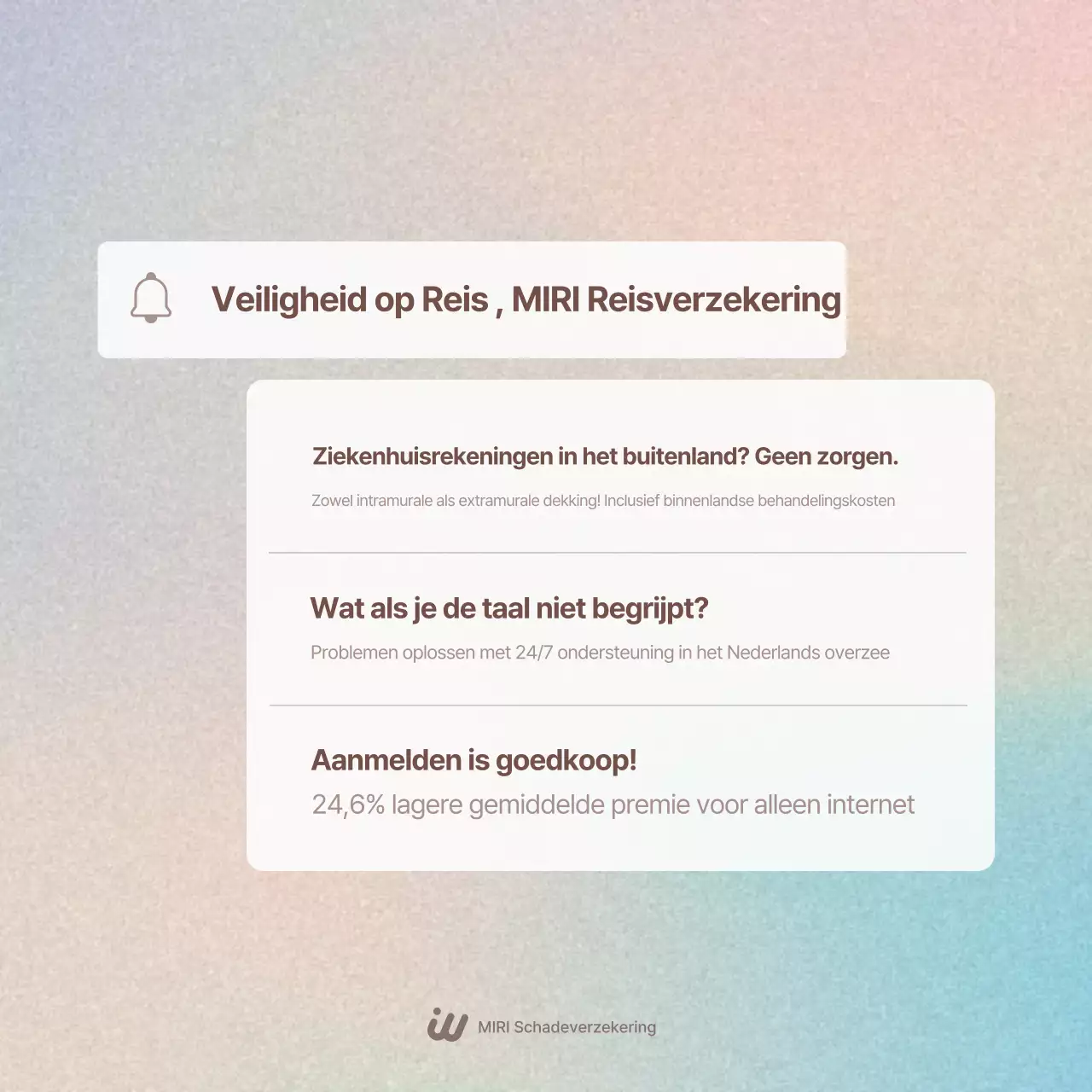 Advertentie voor Yeon Bora Clean Travel Insurance