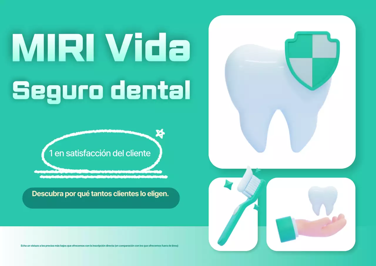 Anuncio de seguros moderno de Mint