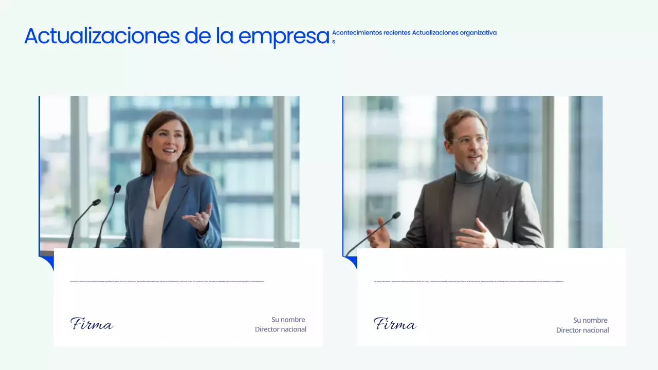 Presentación de la reunión del ayuntamiento profesional de Blue