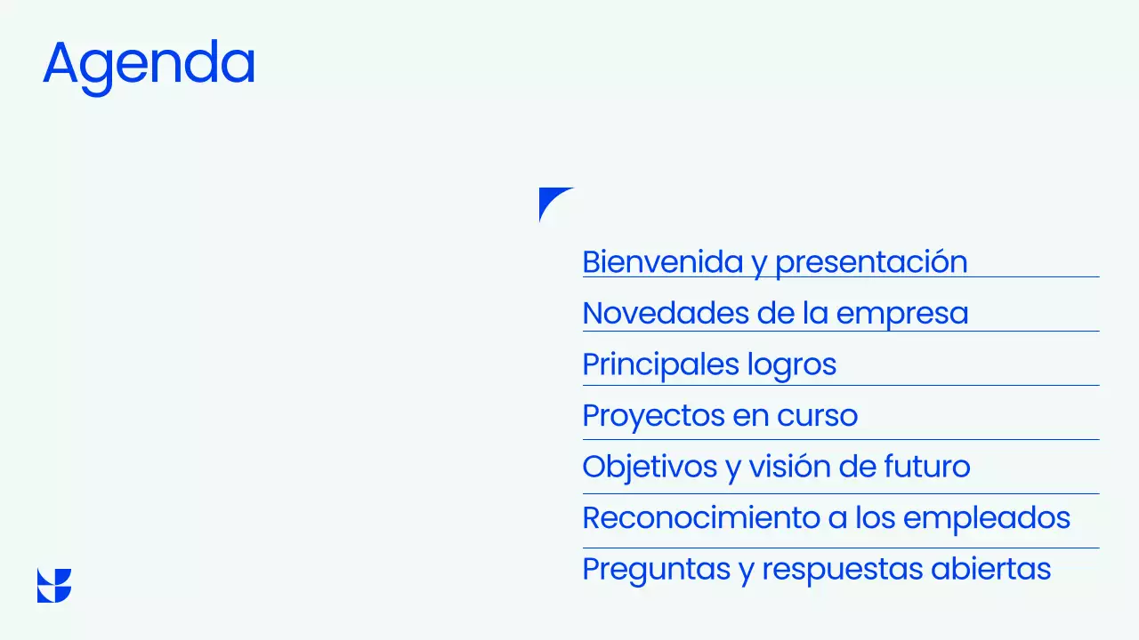 Presentación de la reunión del ayuntamiento profesional de Blue