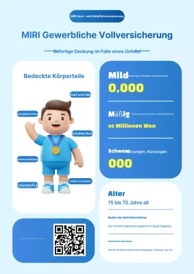 Sky Blue Clean Versicherungsanzeige