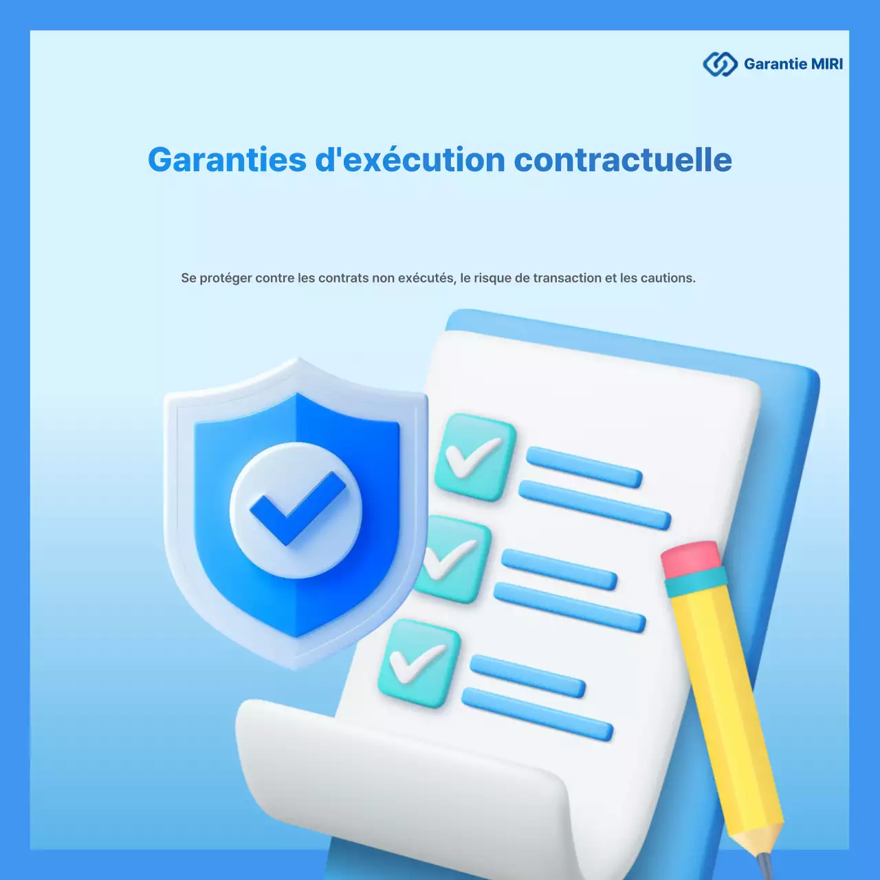 Publicité d'assurance moderne bleue