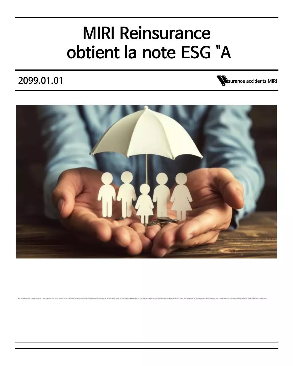 Promotion d'assurance moderne beige