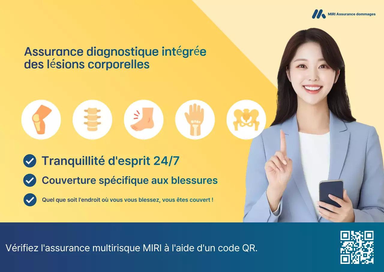 Publicité d'assurance moderne jaune