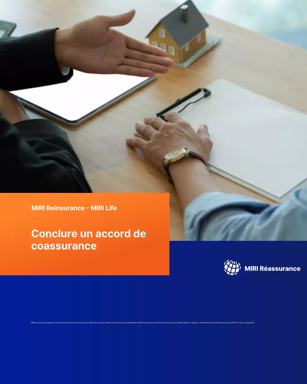 Contrat d'assurance moderne orange