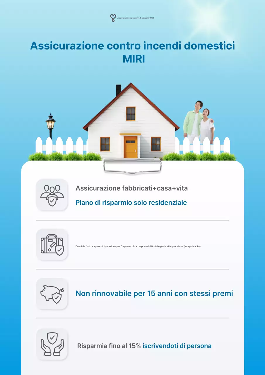 Pubblicità di Sky Blue Clean Insurance