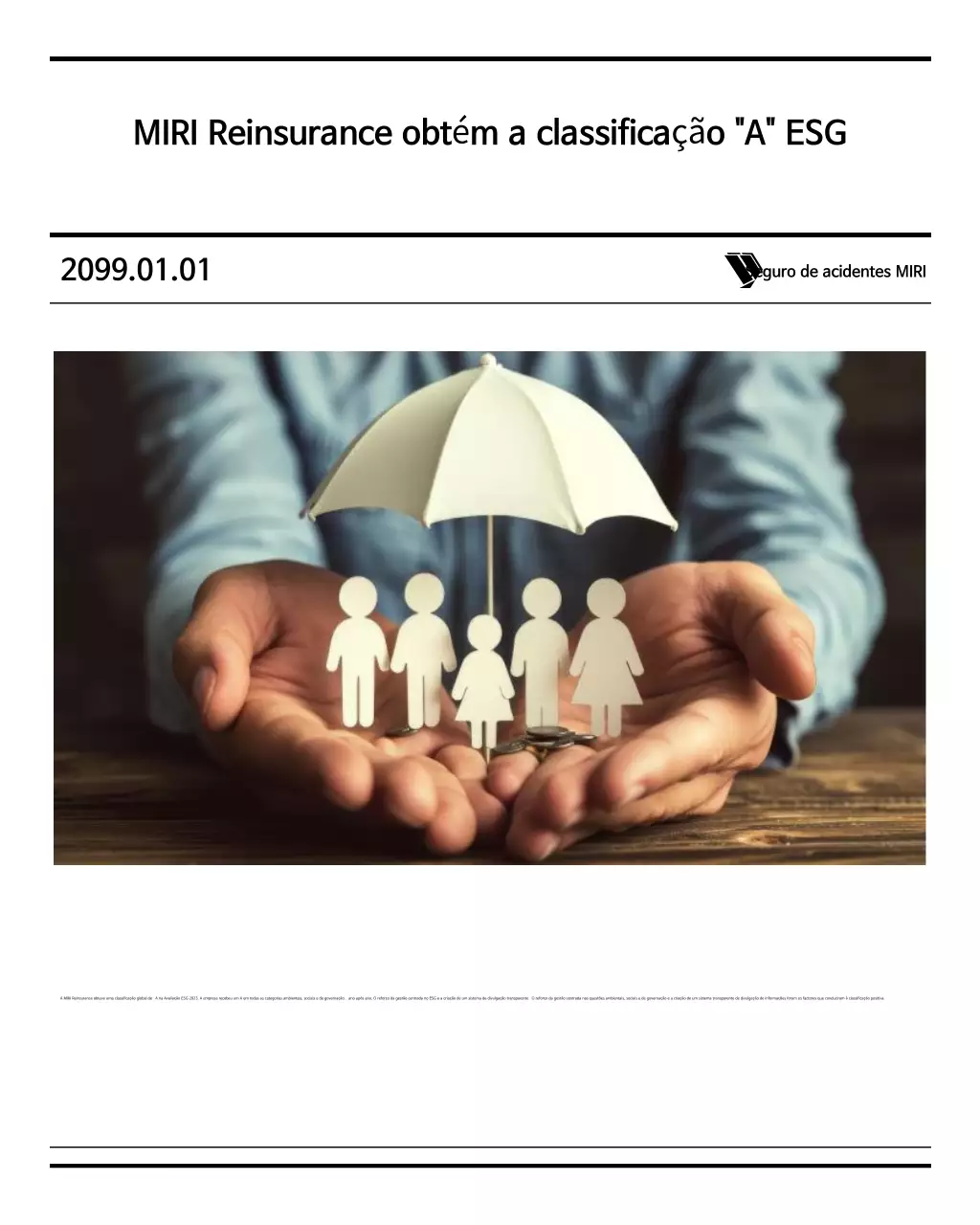 Promoção de Seguros Modernos Bege