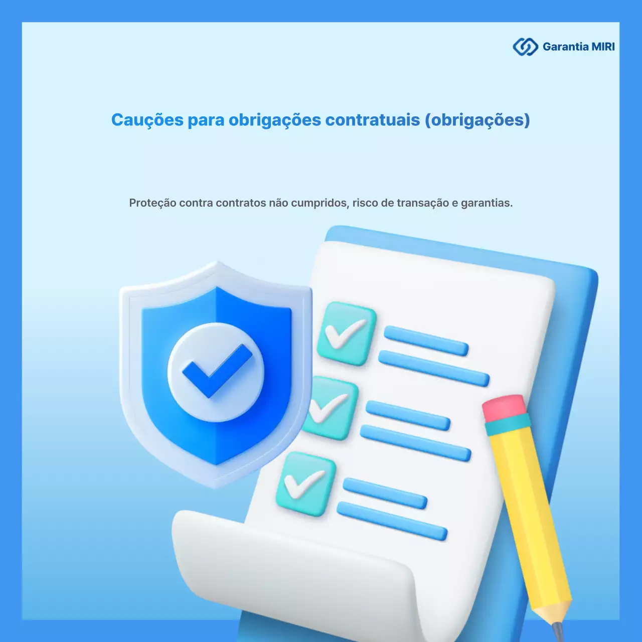 Anúncio de Seguro Moderno Azul