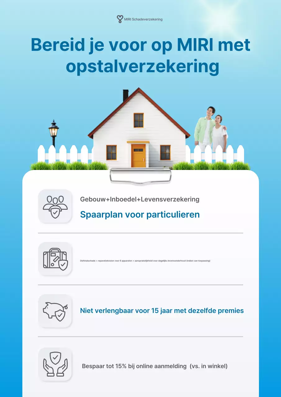Advertentie voor Sky Blue Clean Insurance