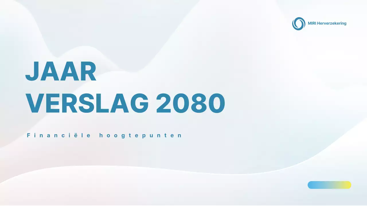 Sky Blue Clean Financiële Verklaring