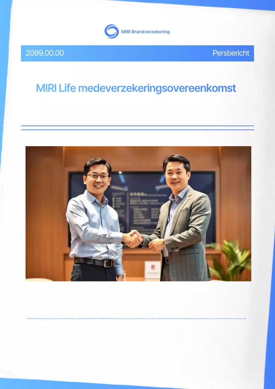 Beschrijving van de Blue Modern Verzekeringsovereenkomst