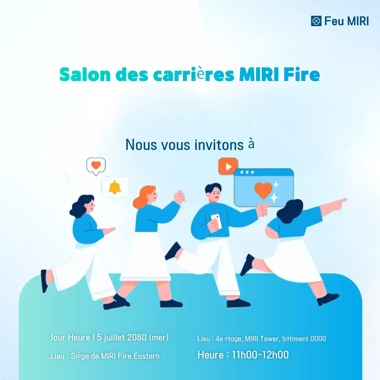 Guide du salon de l'emploi moderne Sky Blue