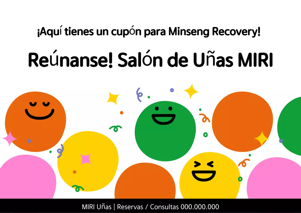 Cupón de consumo para la recuperación de una vida sencilla en naranja y amarillo disponible para publicidad en tiendas de uñas.