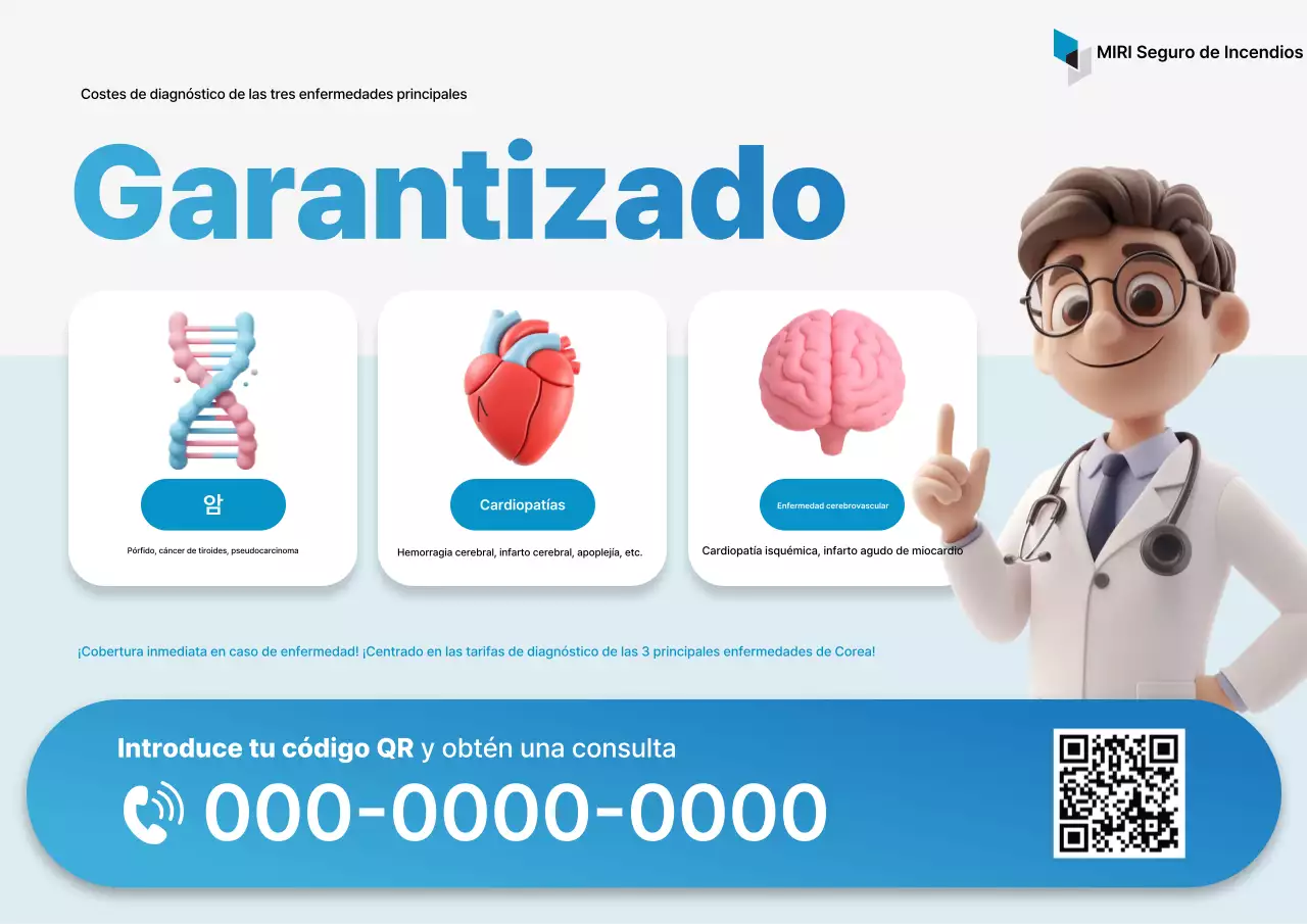 Anuncio de seguro médico moderno Sky Blue