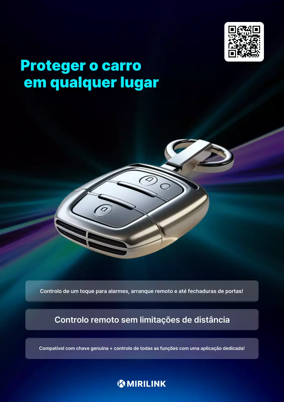 Anúncio de carro moderno azul