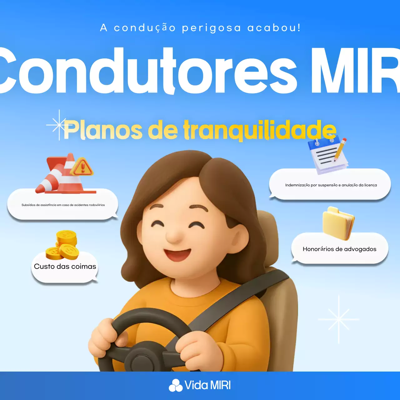 Anúncio de Seguro Simples Azul