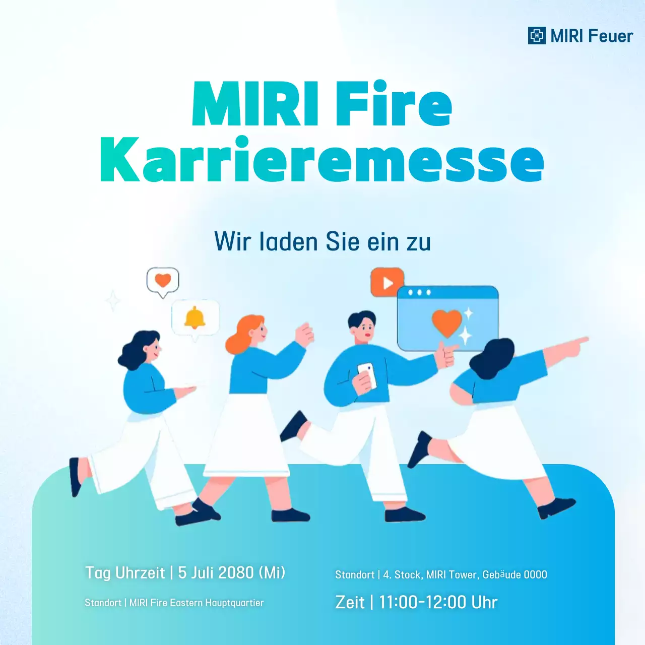 Leitfaden zur Sky Blue Modern Jobmesse