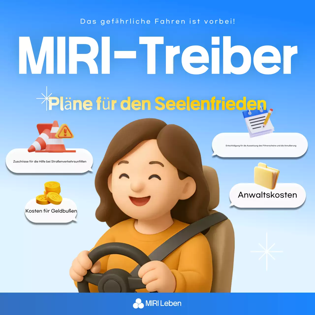 Blue Simple Versicherungsanzeige