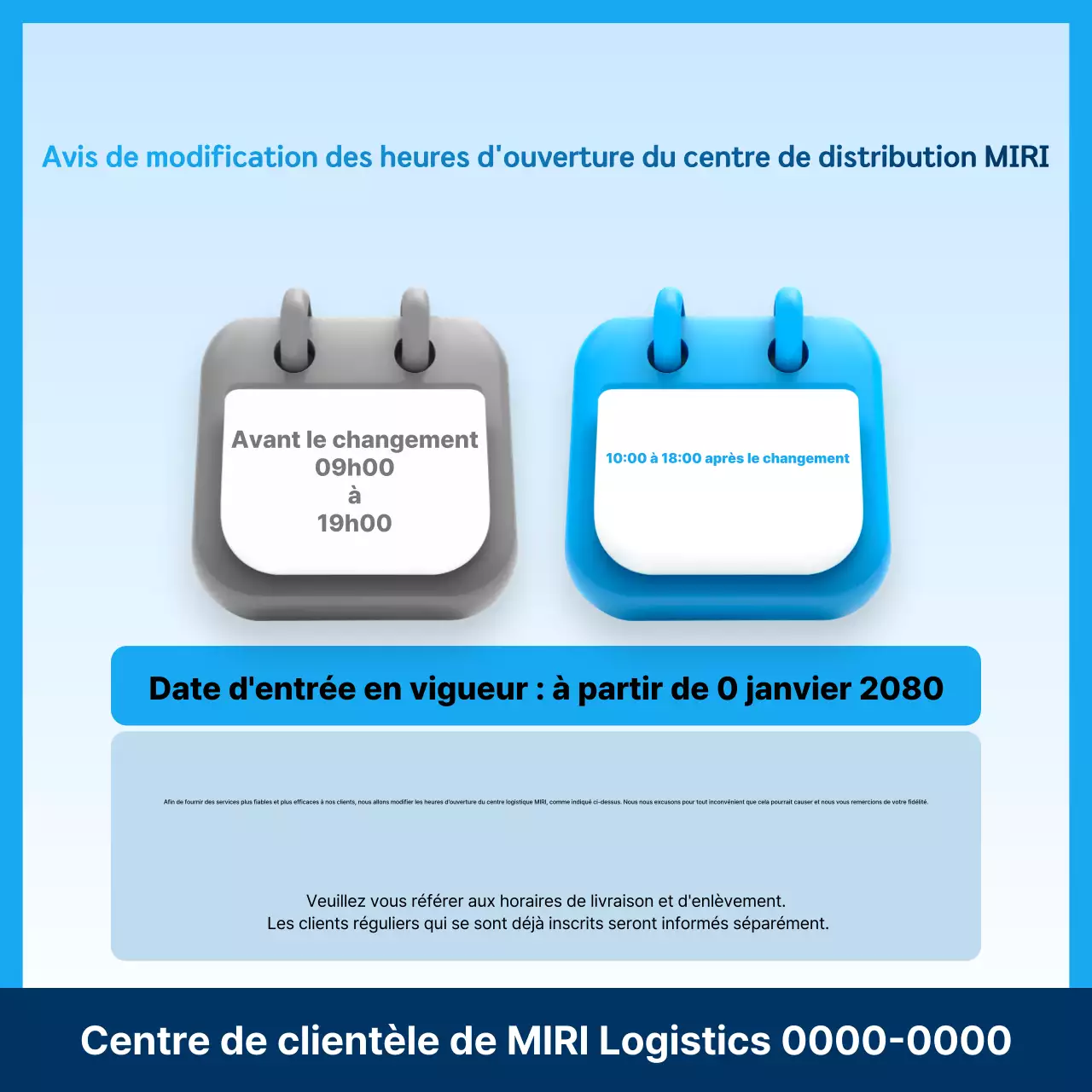 Guide d'avis de nettoyage Sky Blue