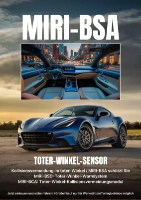 Blaue moderne Autowerbung