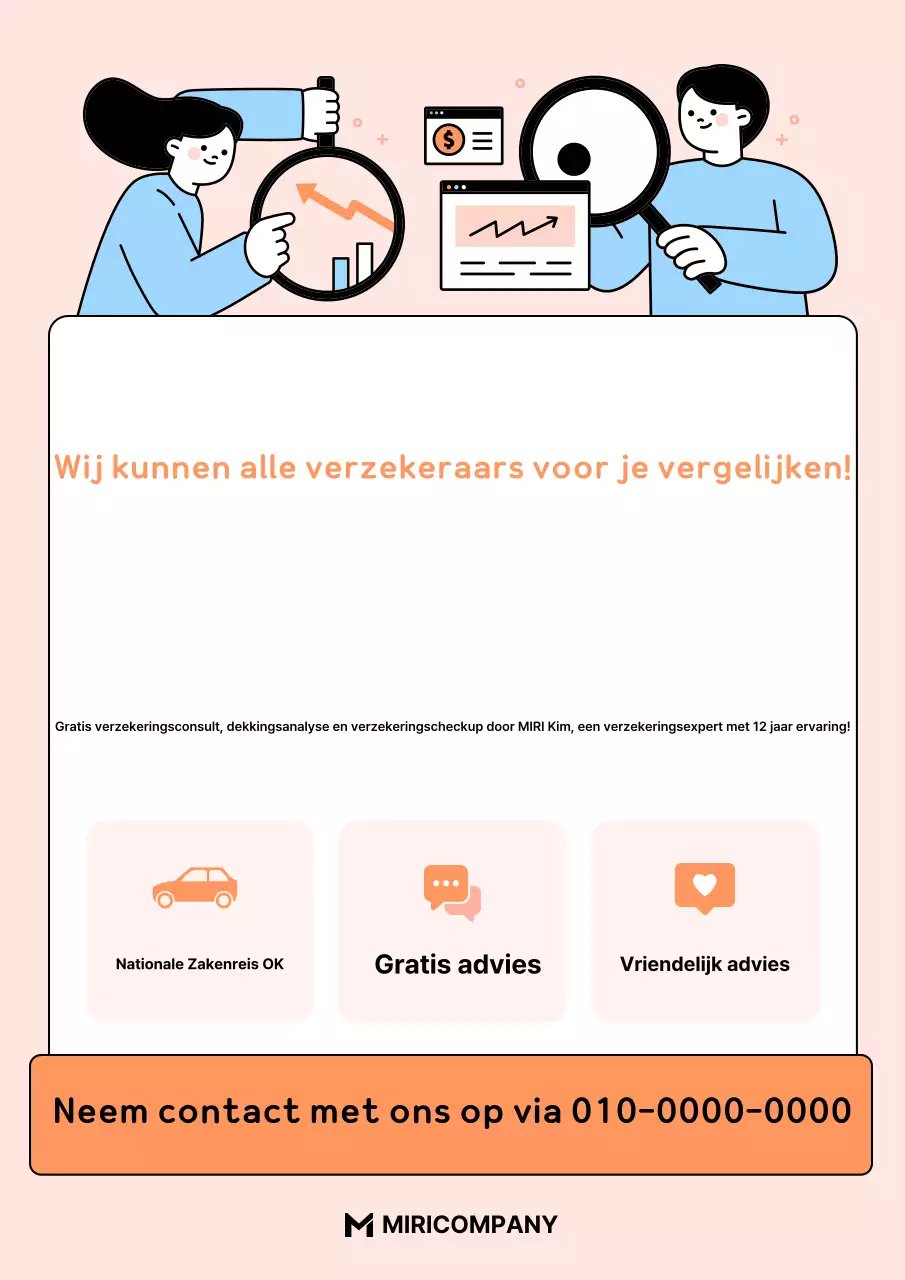 Roze moderne verzekeringsadviesgids