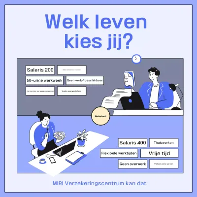 Blauwe Moderne Vacature Advertentie