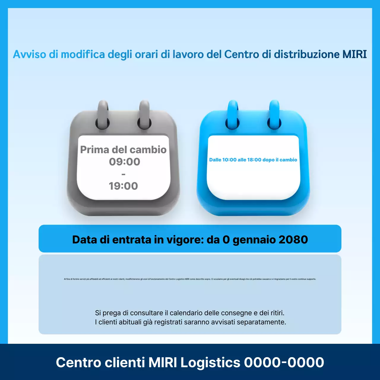 Guida all'avviso di pulizia Sky Blue