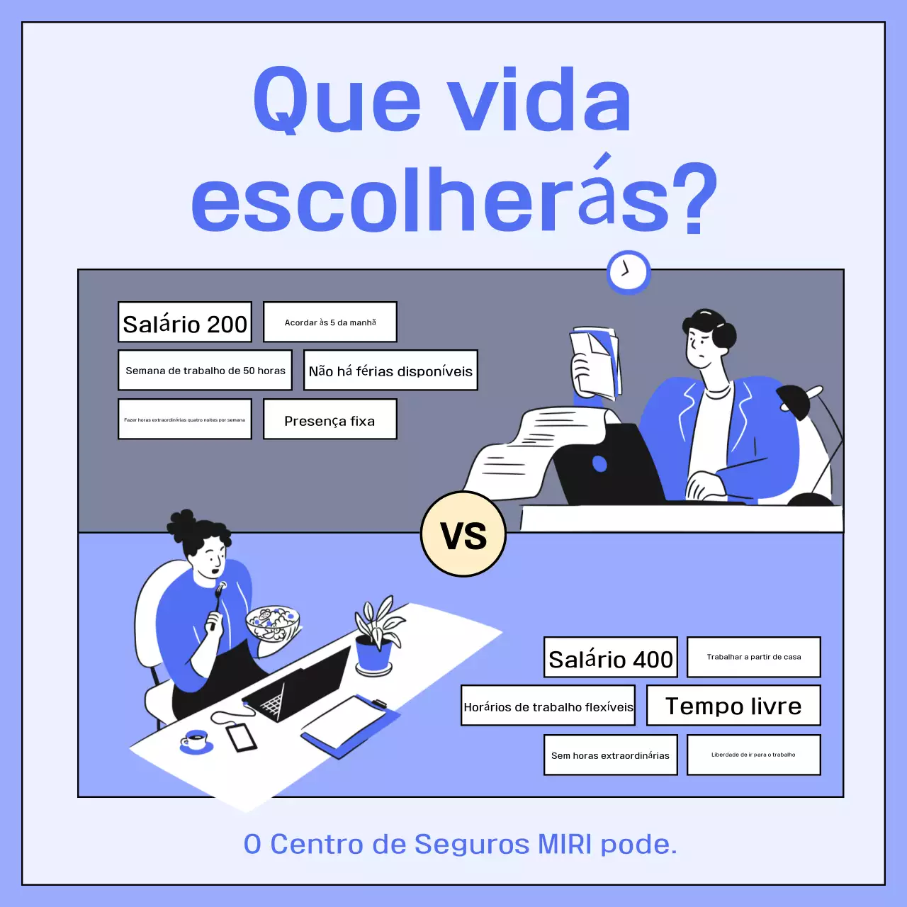 Anúncio de seleção de emprego da Blue Modern