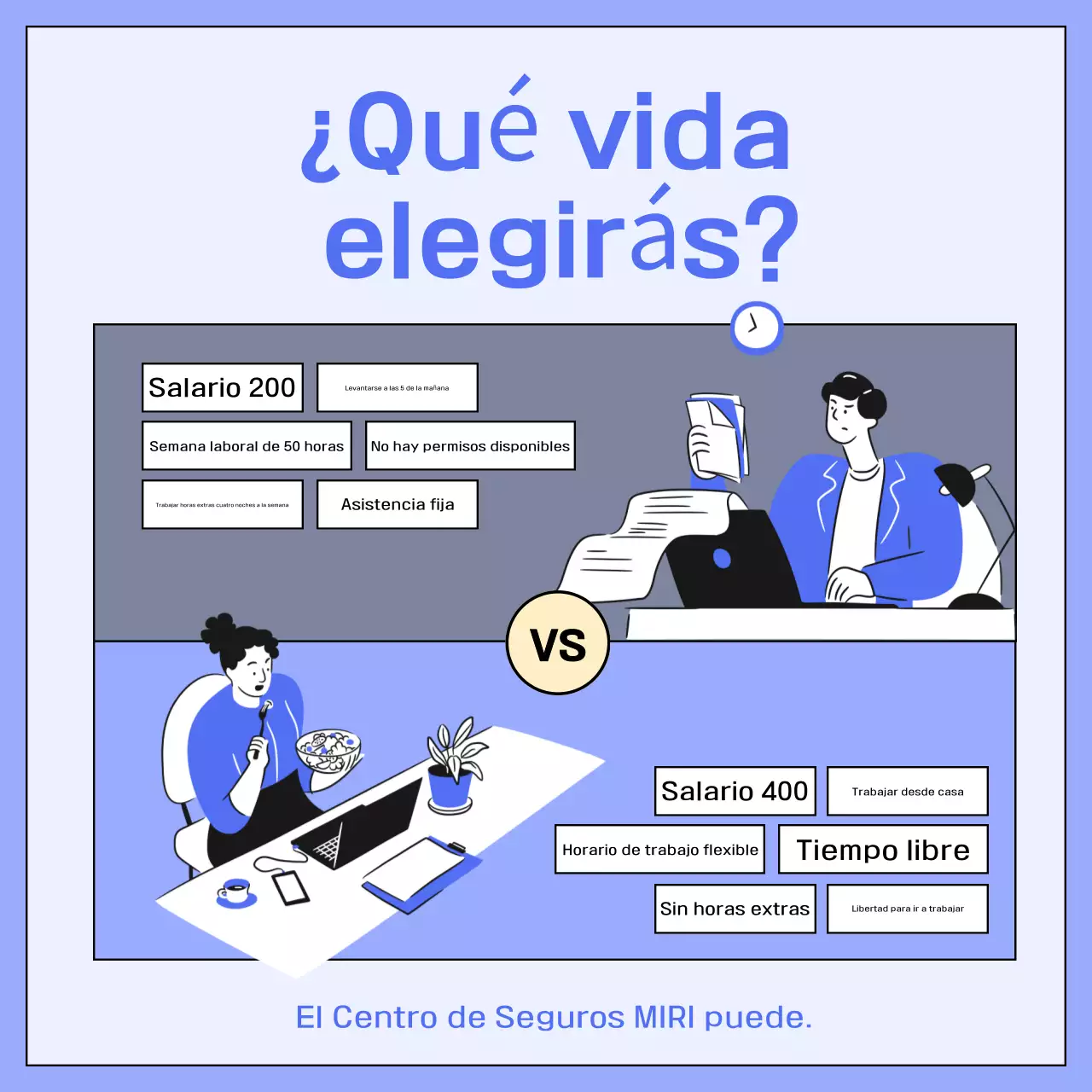 Anuncio de selección de empleo de Blue Modern