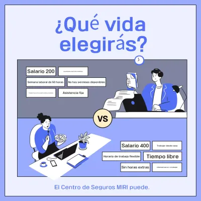 Anuncio de selección de empleo de Blue Modern