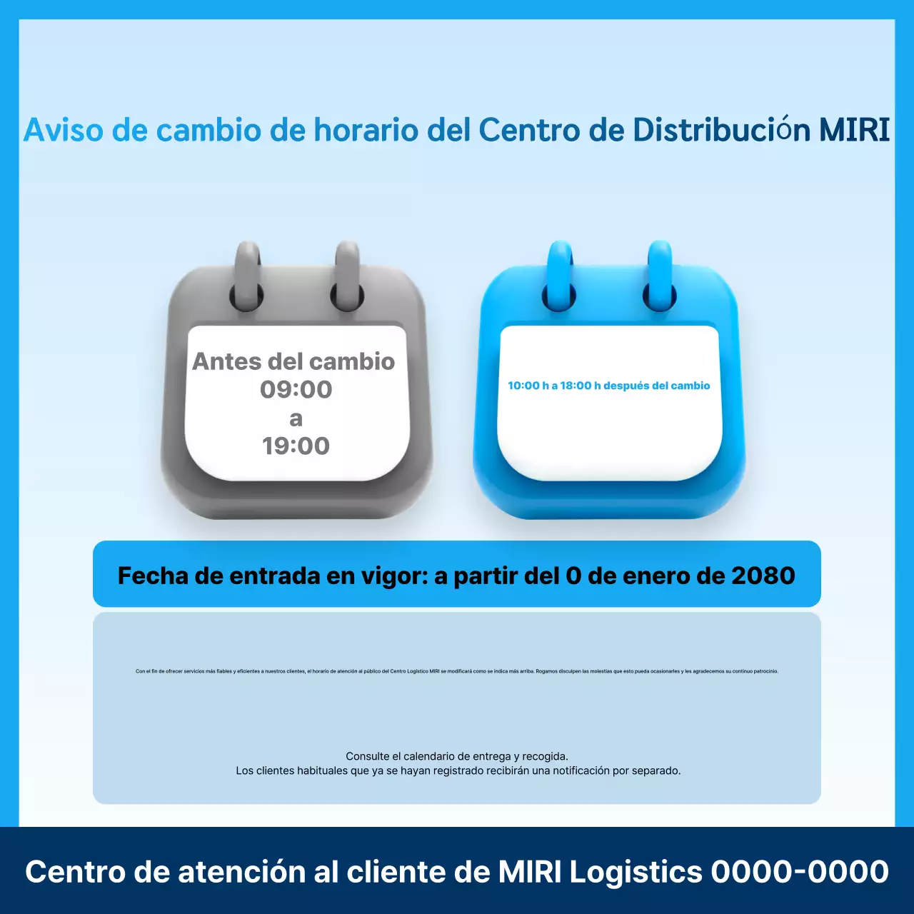 Guía de avisos de limpieza de Sky Blue