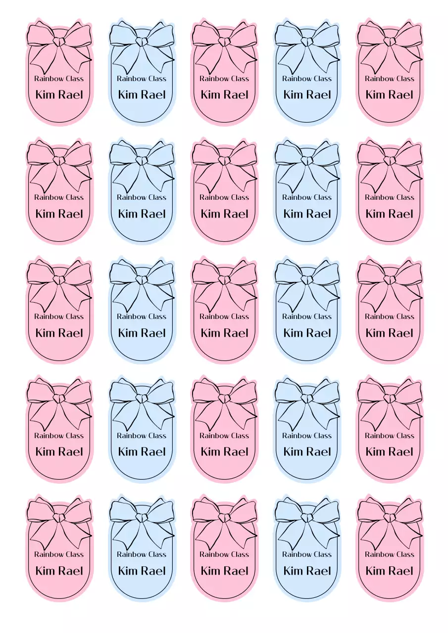 Pink Simple Pattern Sticker