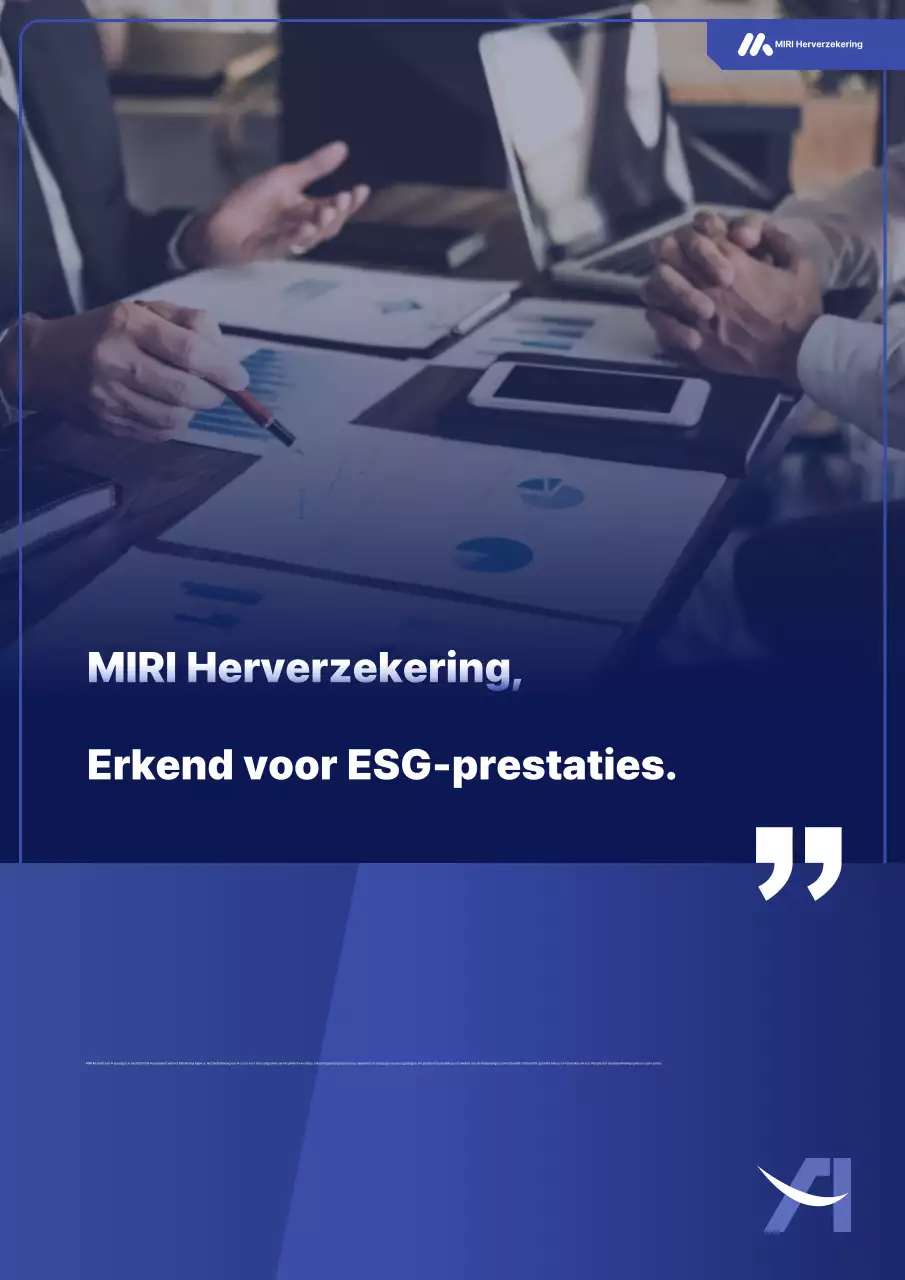 Blauwe Moderne Management Promotie
