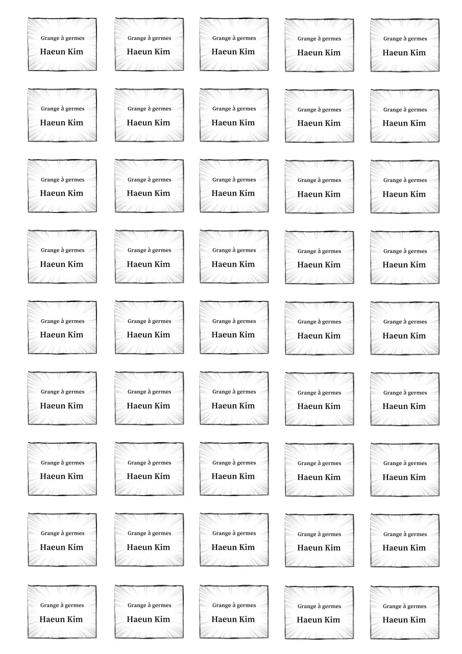 Texte d'autocollant de base en noir et blanc