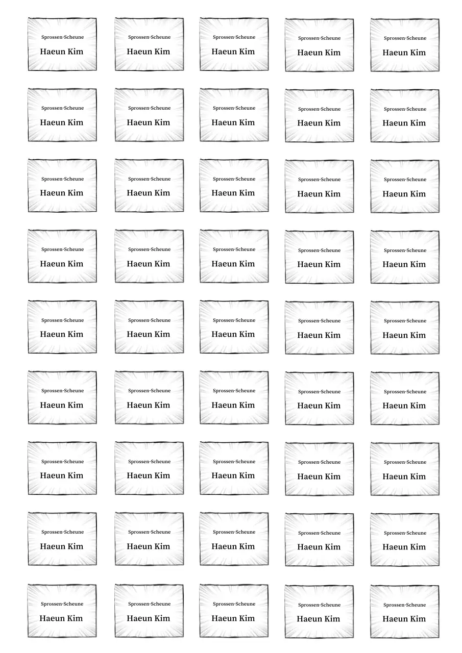 Schwarz-weißer Basisaufklebertext