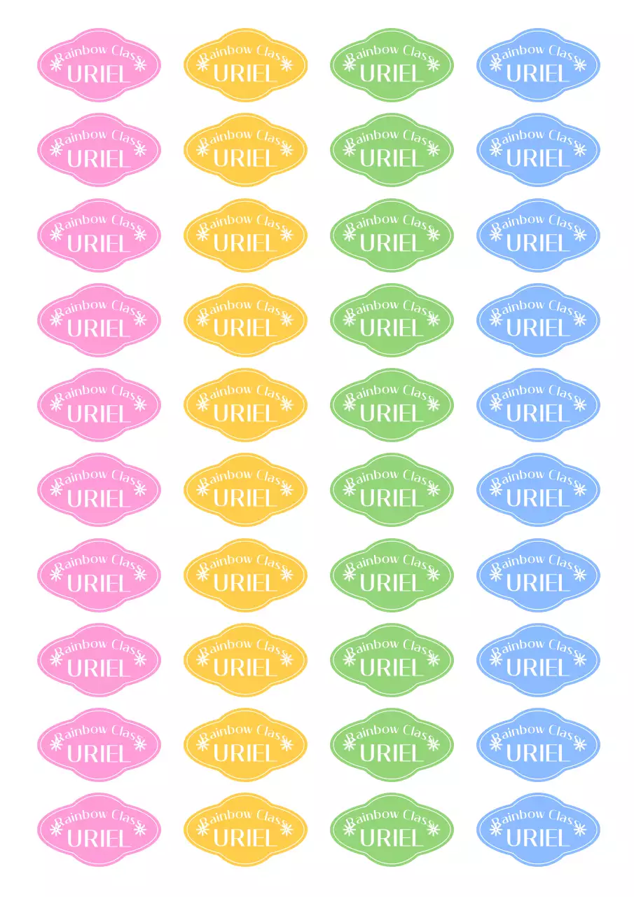 Fluorescent Simple Sticker Phrase