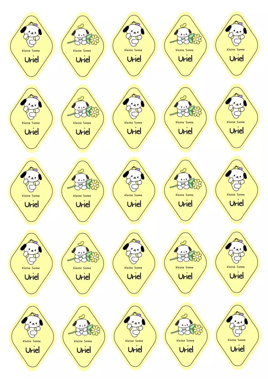 Gelber Babyaufkleber mit Spruch