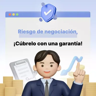 Anuncio de finanzas modernas en azul cielo