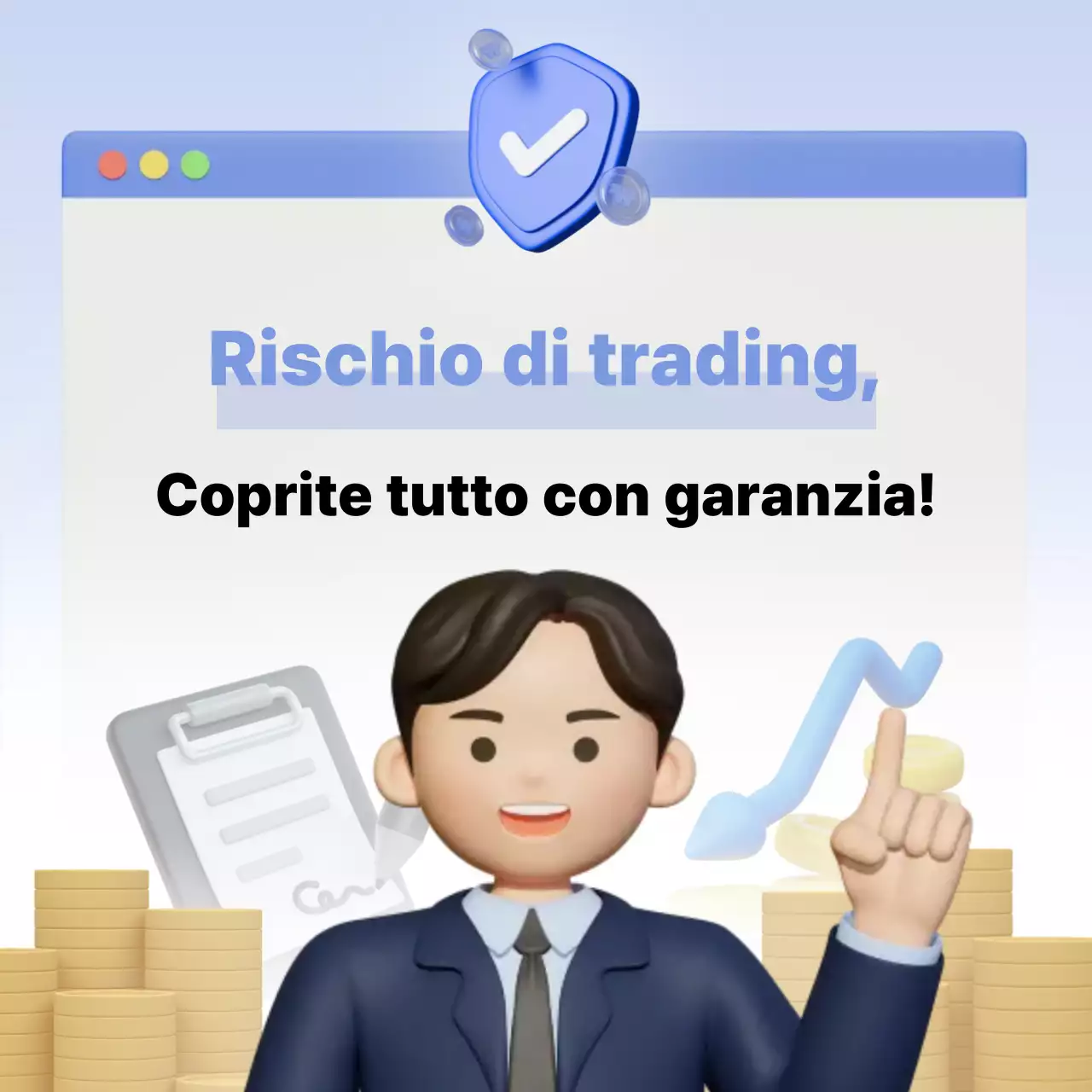 Pubblicità di Sky Blue Modern Finance