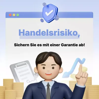 Himmelblaue moderne Finanzwerbung