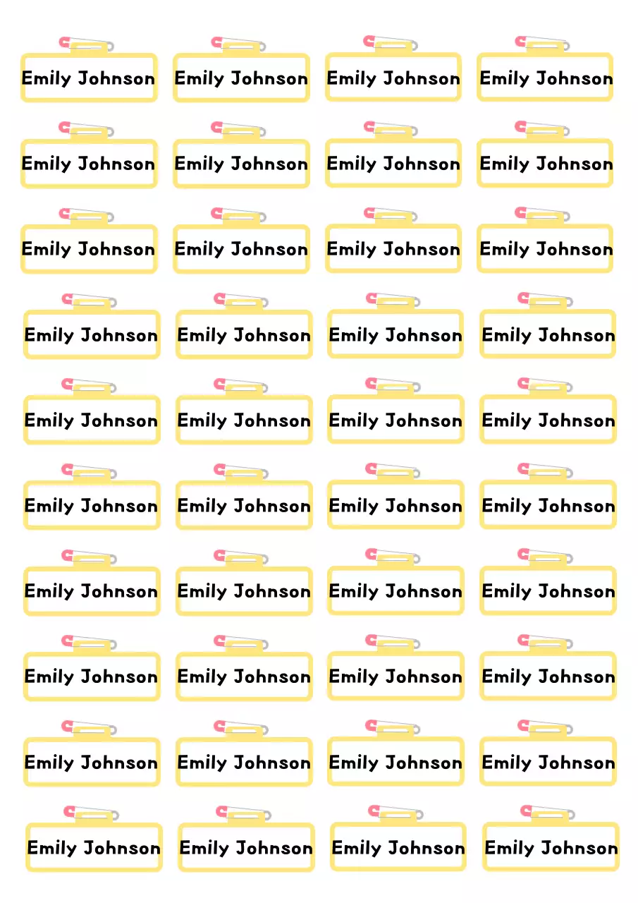 Yellow simple stationery