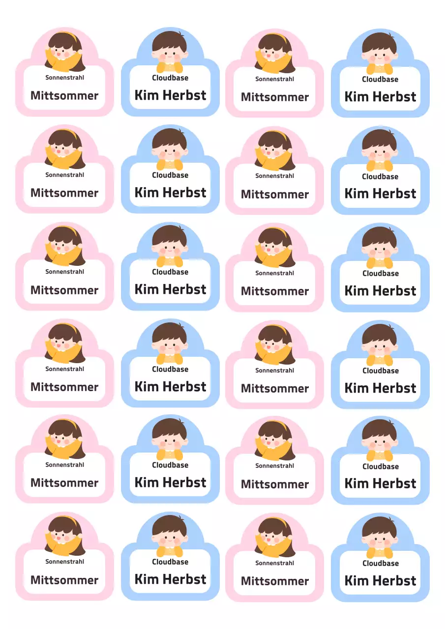 Rosa Babyaufkleber mit Spruch