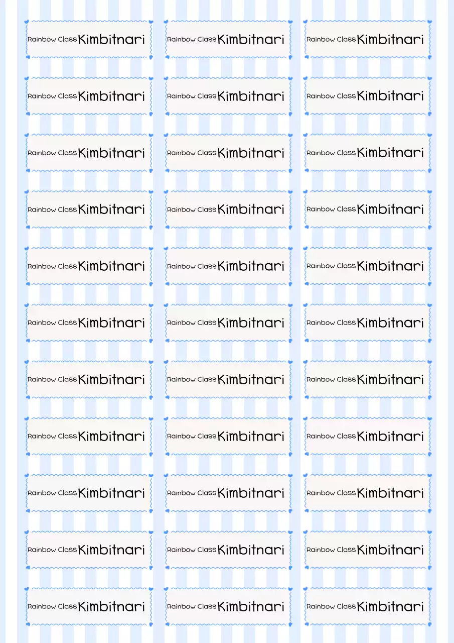 Pink Neat Name Tag Phrase