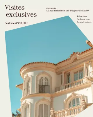 Marketing immobilier beige simple