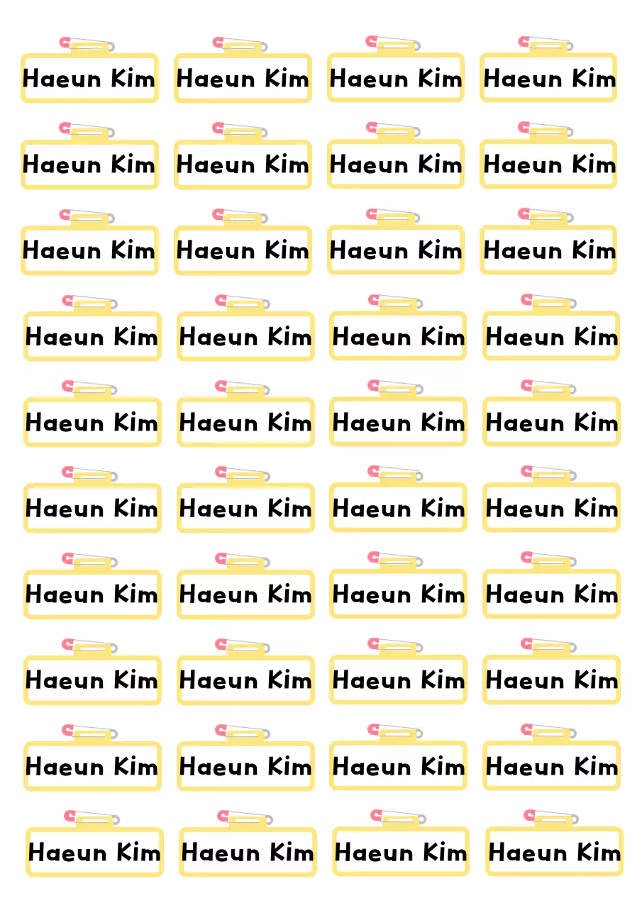 Gelbes schlichtes Briefpapier