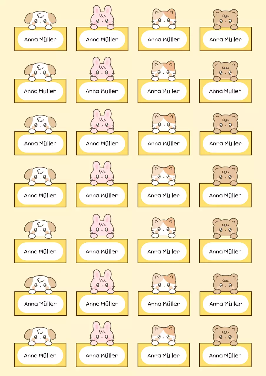 Beige Babyaufkleber Spruch