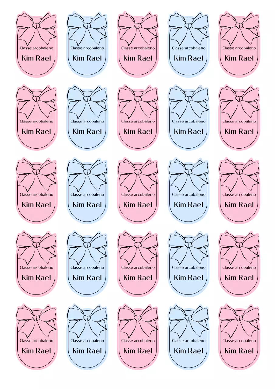 Adesivo con motivo semplice rosa