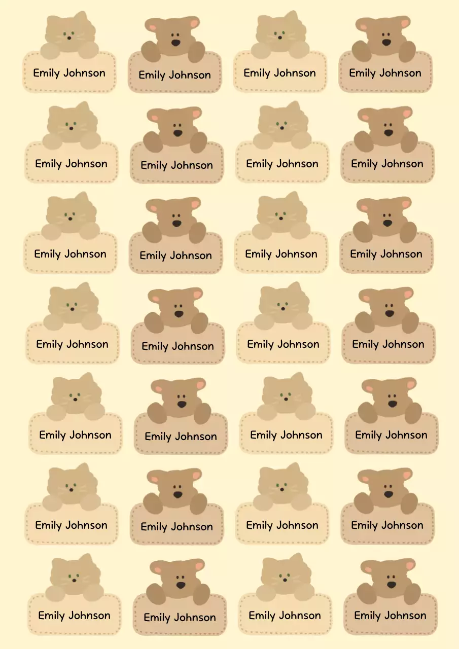 Frasa stiker bayi krem