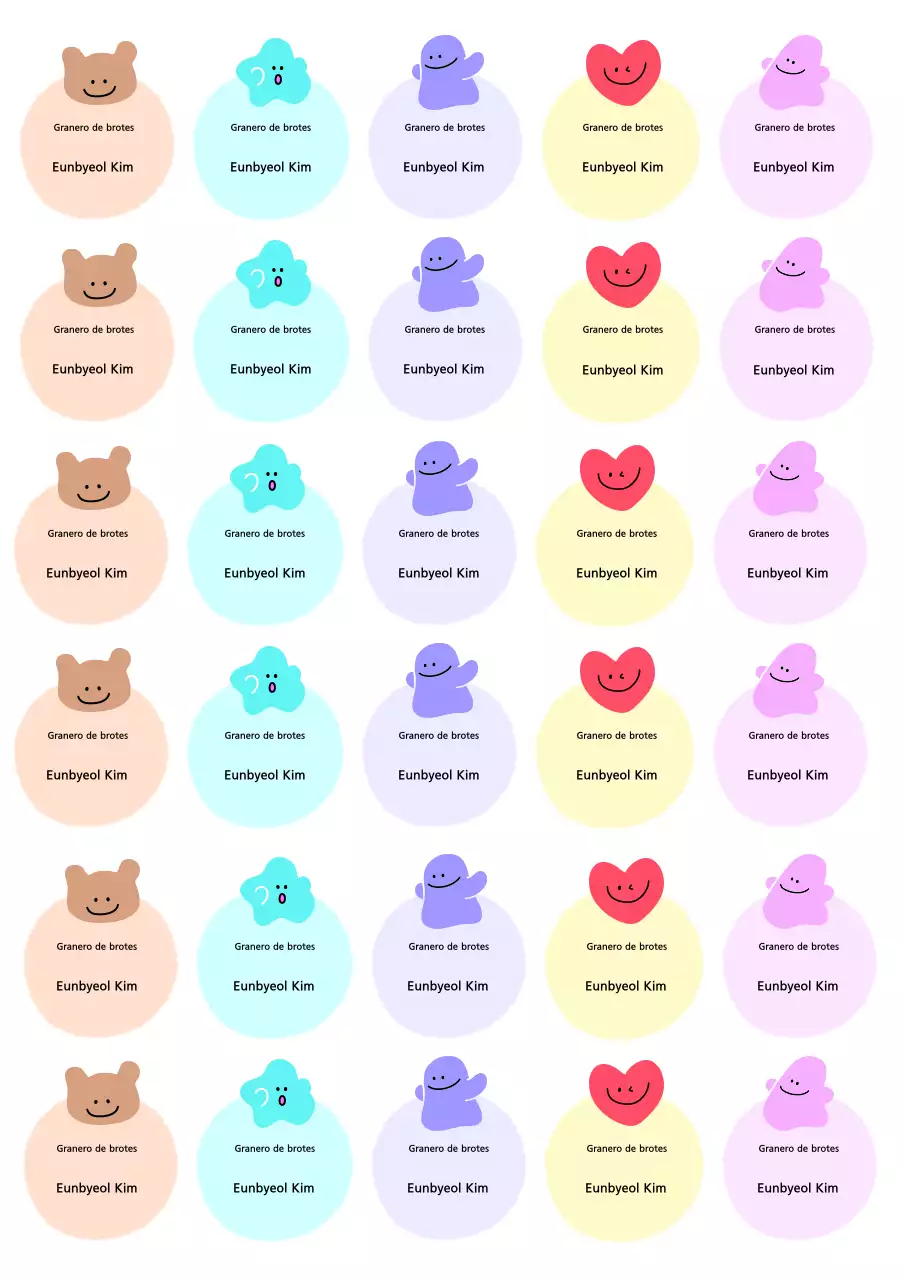 Frase de pegatina de bebé morada